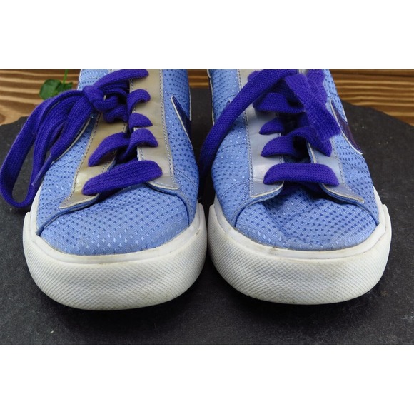 Nike Women Sz 6 M Purple Lace Up Fashion Sneakers Fabric Shoe - Picture 2 of 8